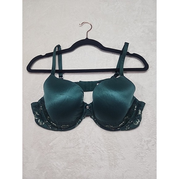Body By Victoria Bra  Victoria Secret  Green Lightly Lined underwire  Size 38 C - Picture 1 of 5